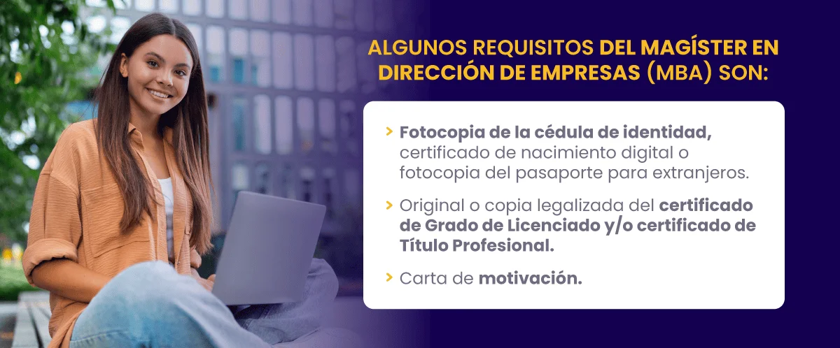 Postgrados UNAB - Requisitos para postular a un MBA online en Chile