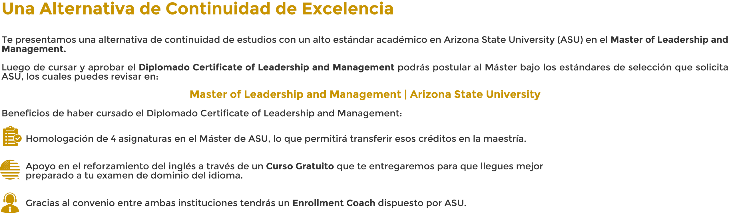 Por qué postular Diplomado Certificate of Leadership and Management 